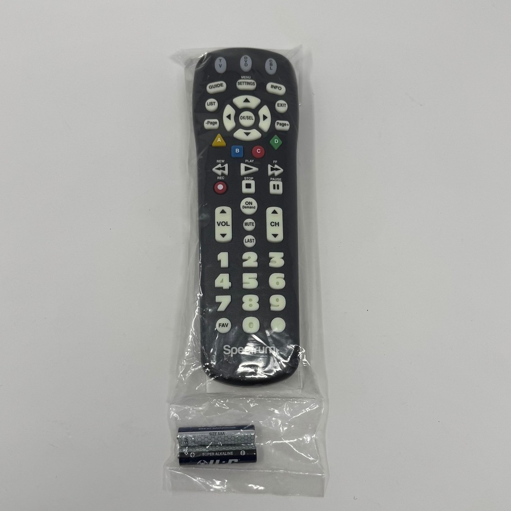 Spectrum Cable TV Universal Remote UR3-SR3S OEM w/Manual NEW IN PACKAGE